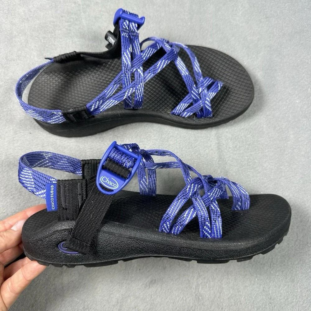 Chaco Womens ZCloud X2 Sandals Women Sz 8 Overhaul Blue Black Strappy Adjustable